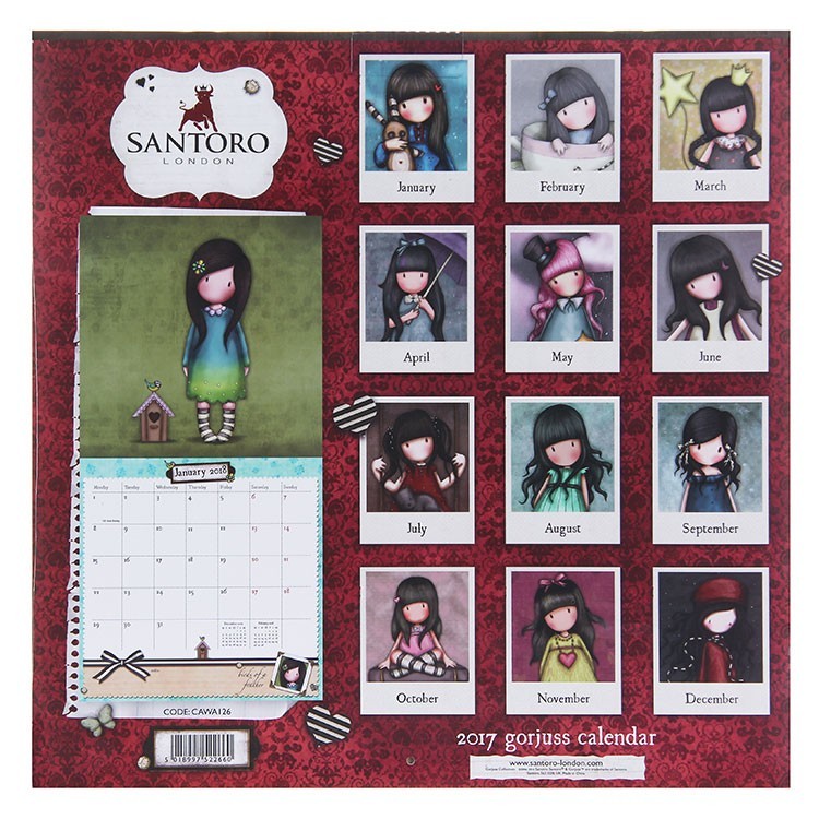 Calendar de perete Gorjuss 2017