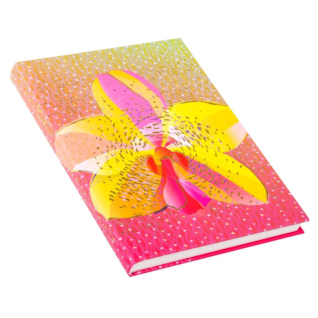 Agenda Goldbuch A5 cu efect special OMG Orhidee