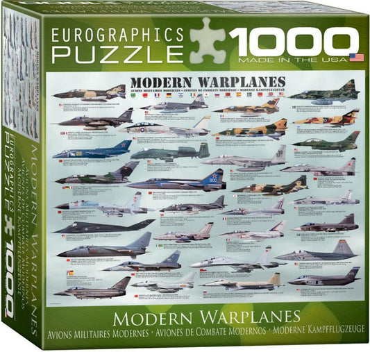 Puzzle 1000 piese Modern Warplanes (mic)