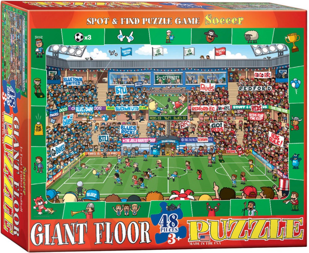 Puzzle 48 piese Spot & Find Soccer