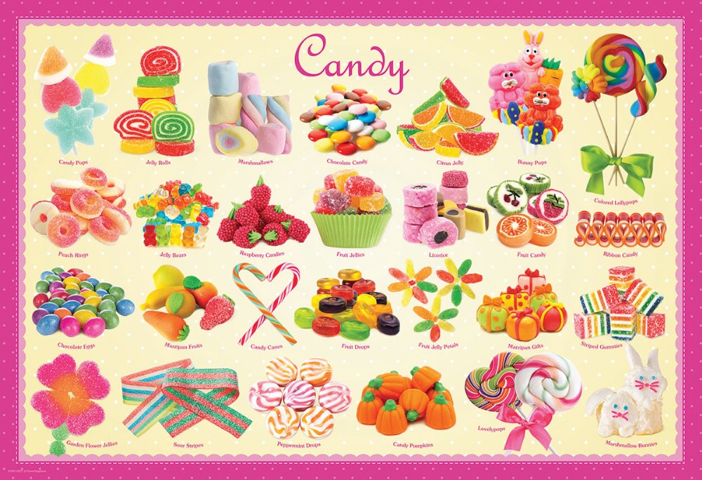 Puzzle 100 piese Candy