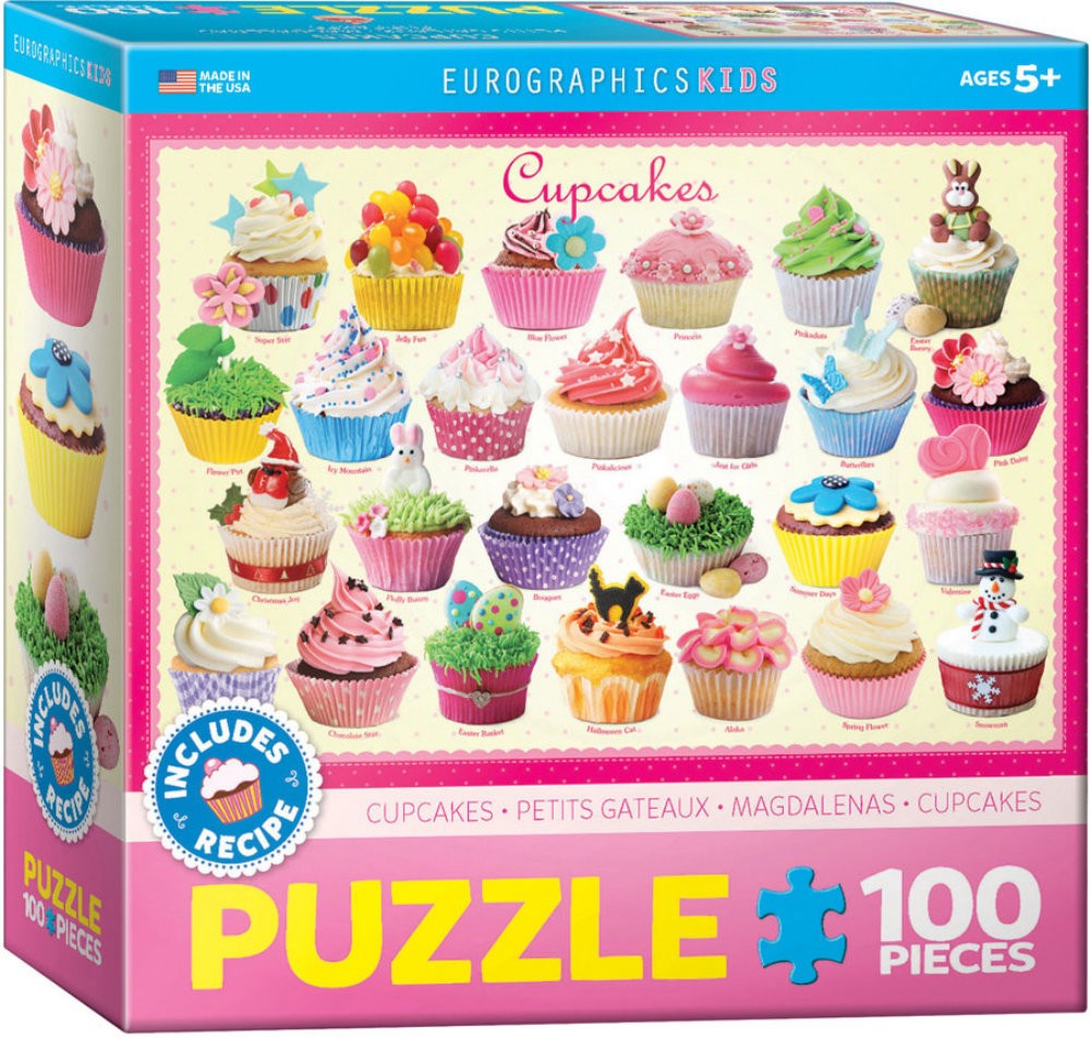 Puzzle 100 piese Cupcakes