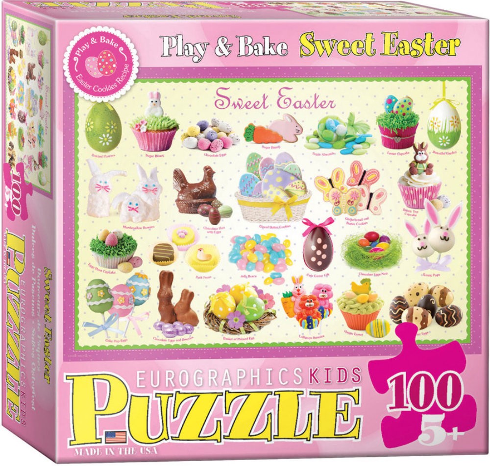 Puzzle 100 piese Sweet Easter