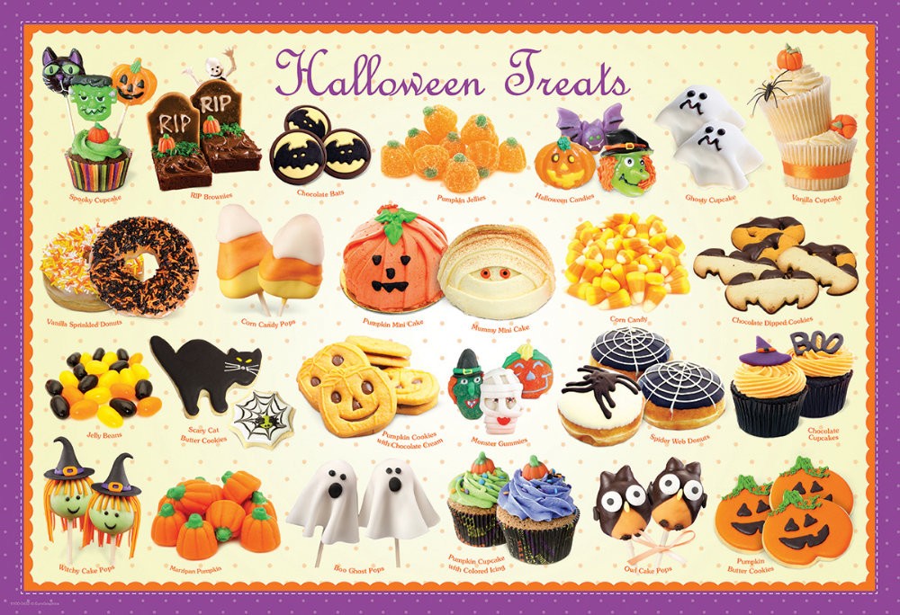 Puzzle 100 piese Halloween Treats