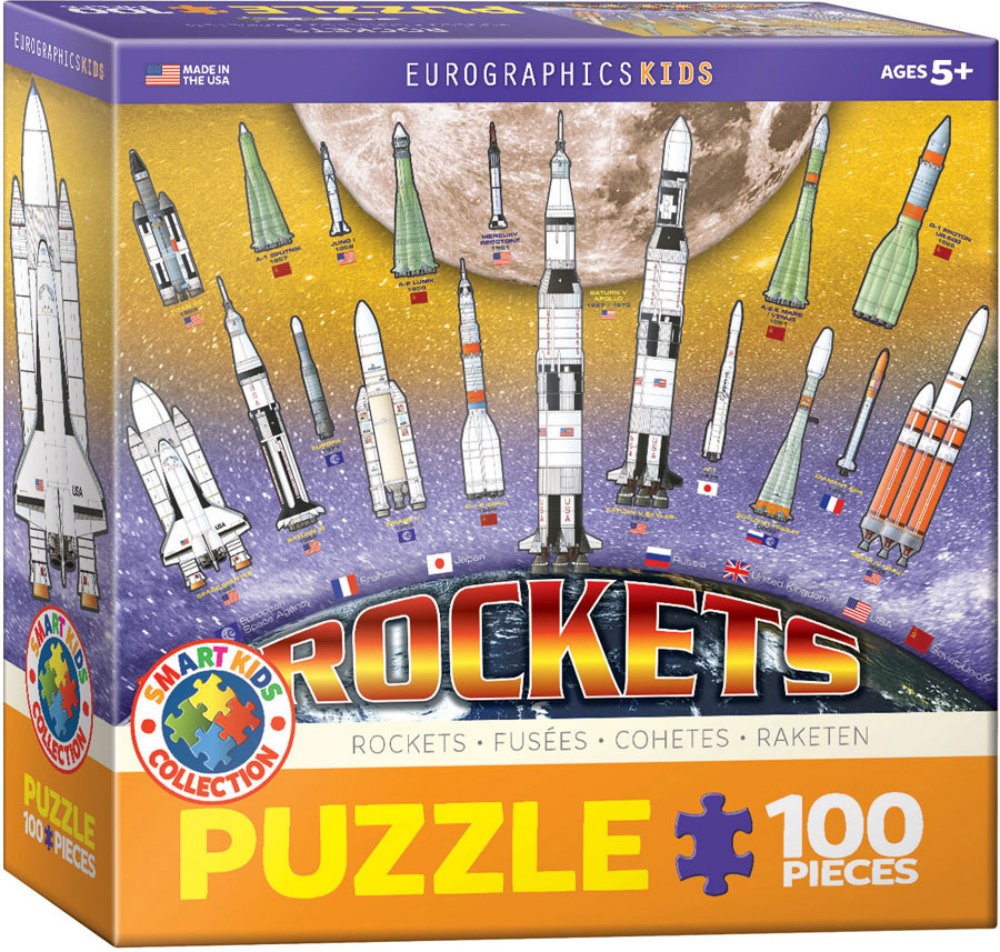 Puzzle 100 piese Rachete