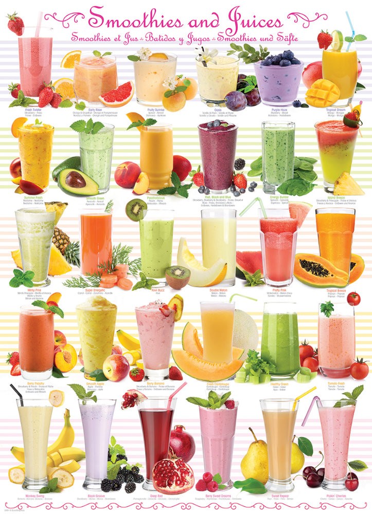 Puzzle 1000 piese Smoothies and Juices