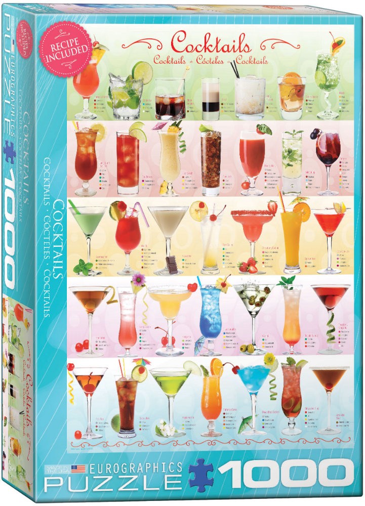 Puzzle 1000 piese Cocktails