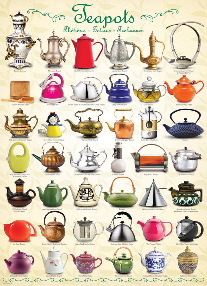 Puzzle 1000 piese Teapots