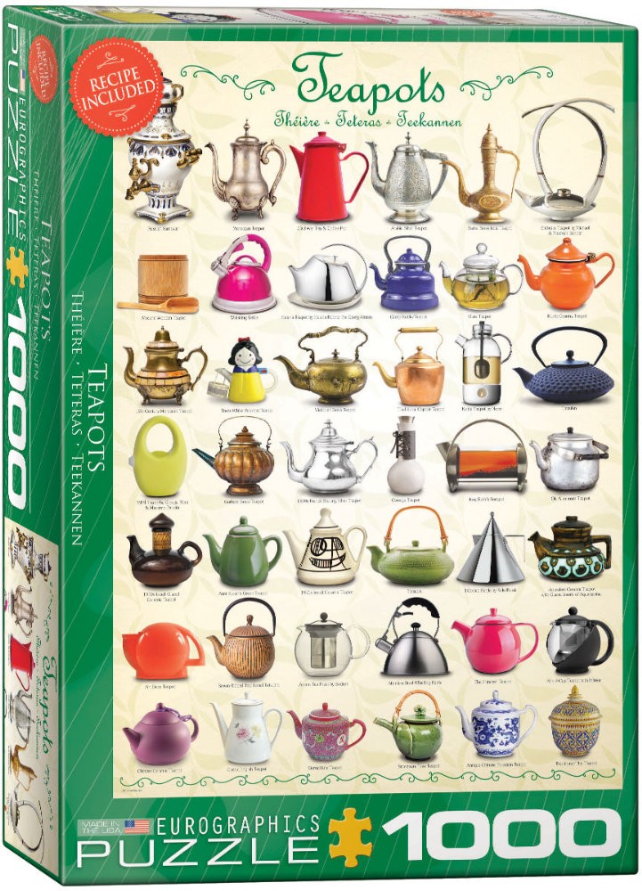 Puzzle 1000 piese Teapots