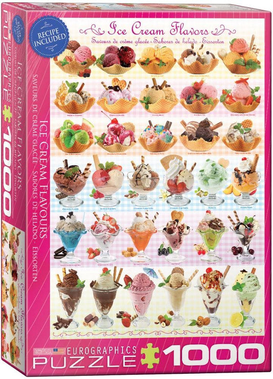 Puzzle 1000 piese Ice Cream Flavours