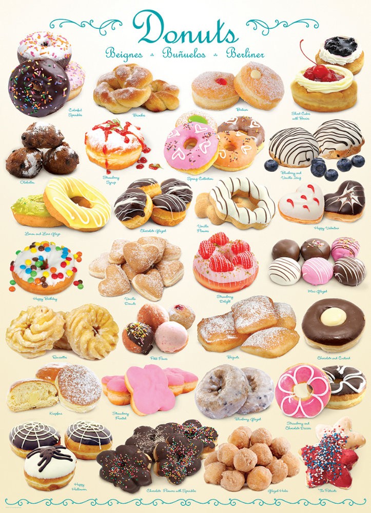 Puzzle 1000 piese Donuts