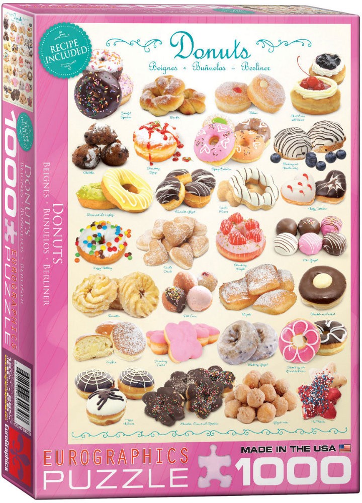 Puzzle 1000 piese Donuts