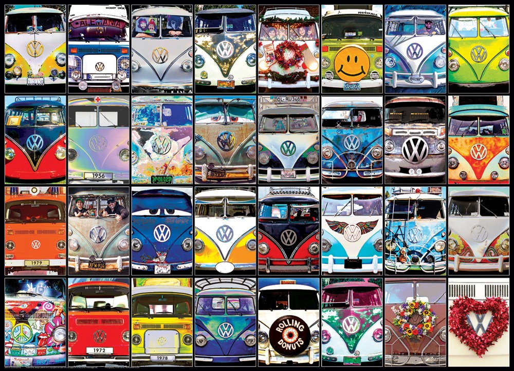 Puzzle 1000 piese VW Cool Faces