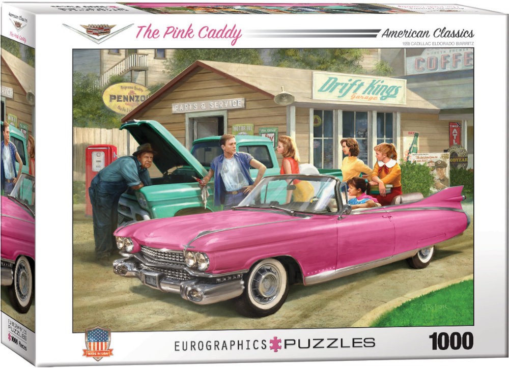 Puzzle 1000 piese The Pink Caddy-Nestor Taylor