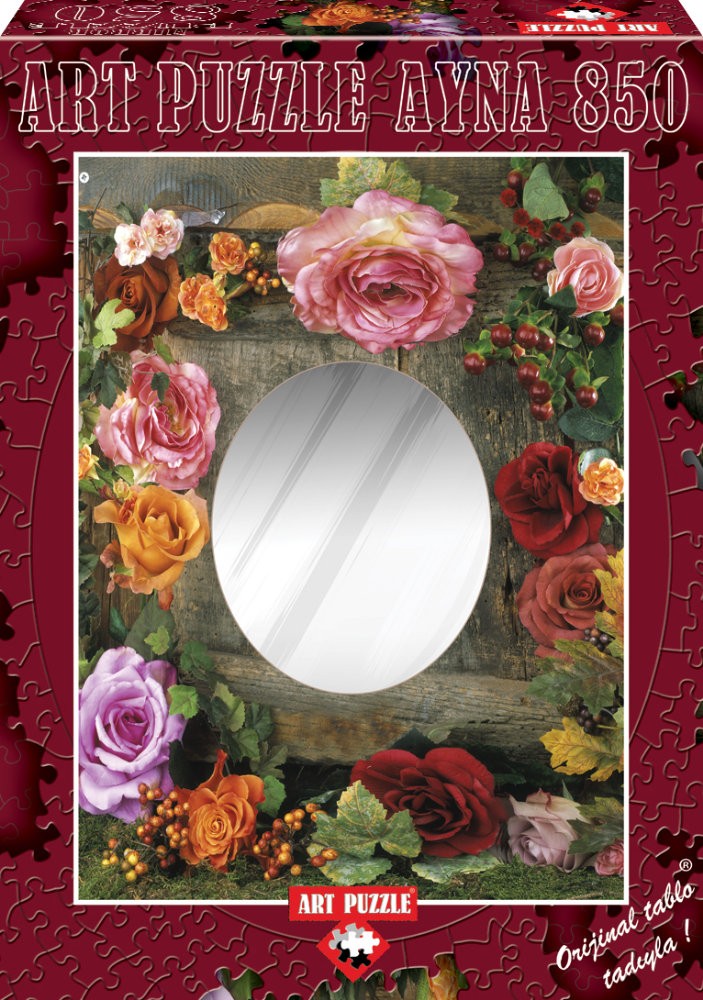 Puzzle cu oglinda, 850 piese - Rose beauty - ALBERTO ROSSINI