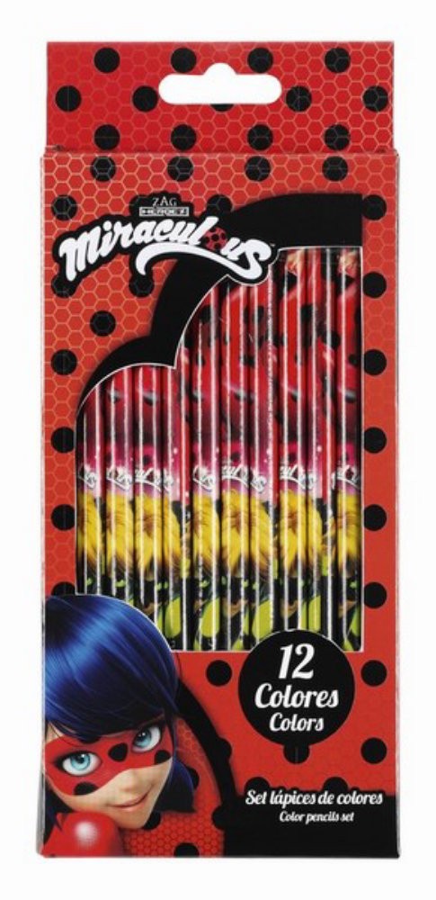 Set 12 creioane colorate LADYBUG MARINETTE