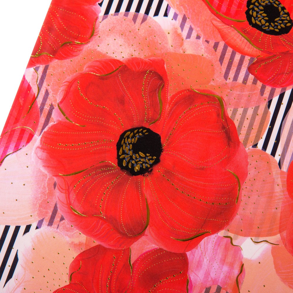 Agenda  A5 embosata Poppy