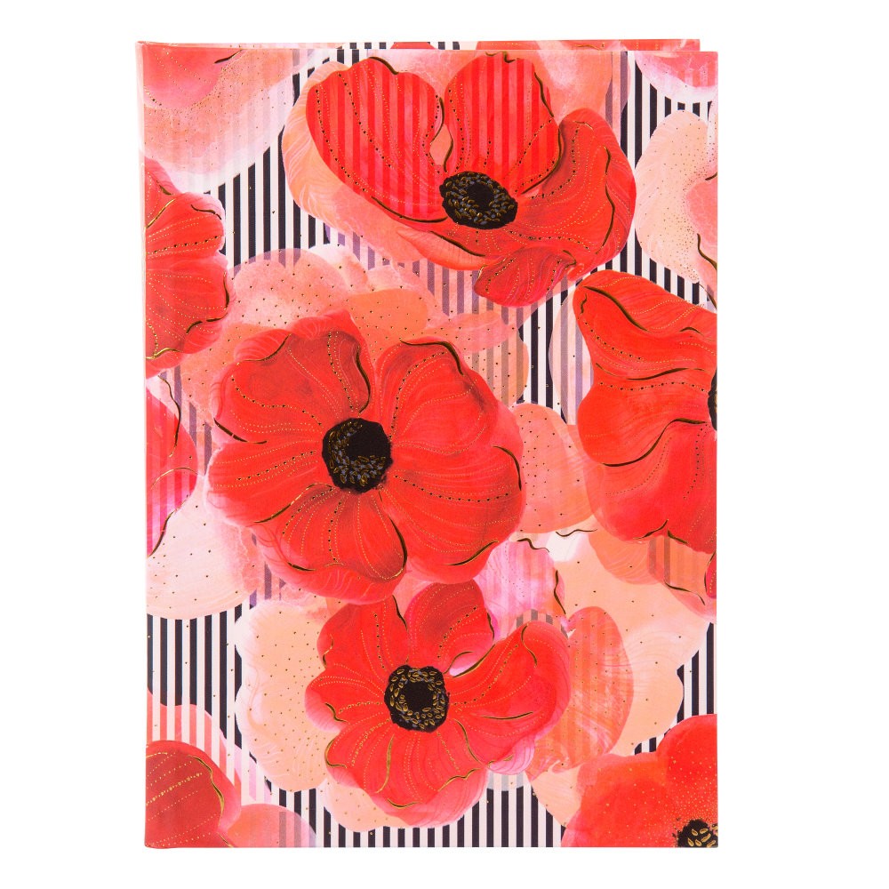 Agenda  A5 embosata Poppy