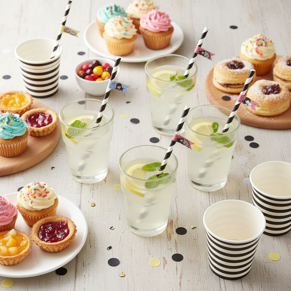 Gorjuss Set paie hartie petrecere copii - Sweet Tea, Sweet Cake