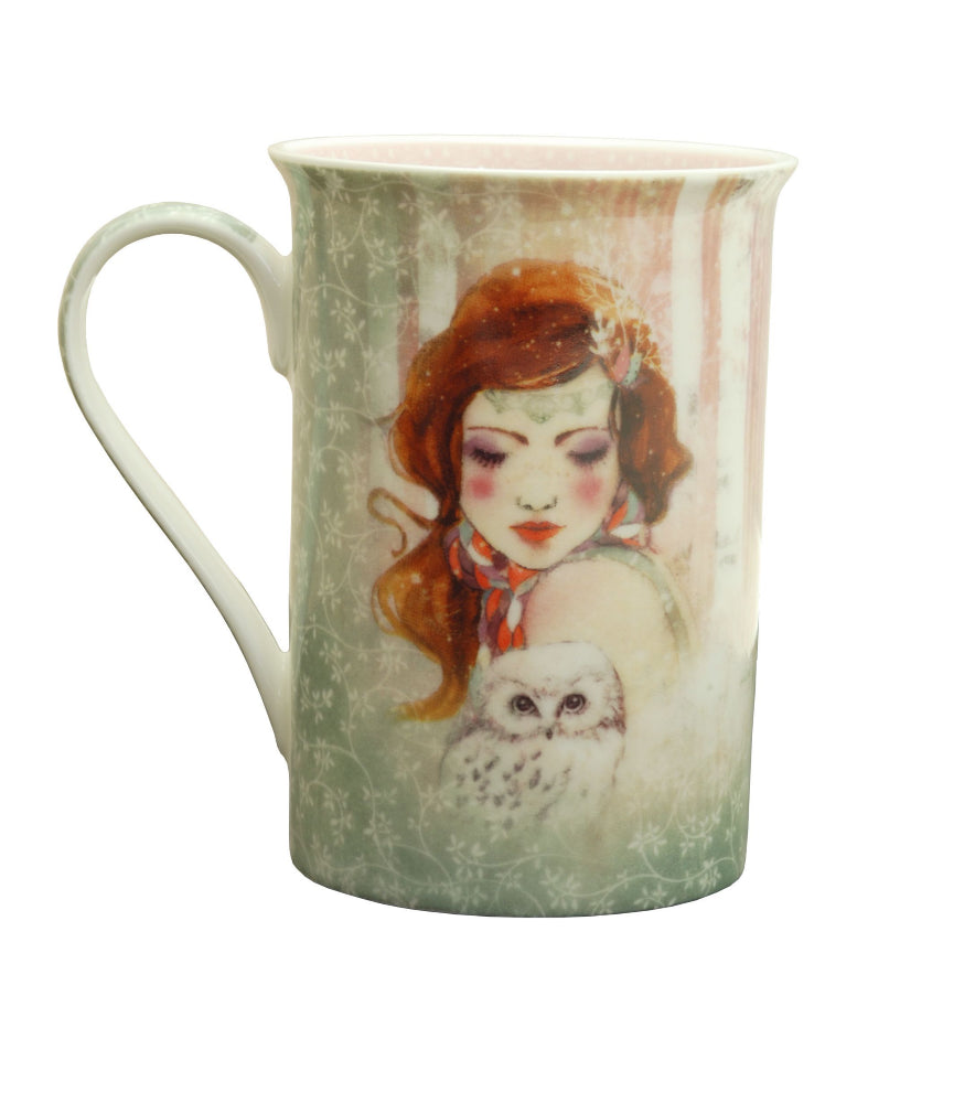 Cana Mademoiselle Snow inalta din portelan
