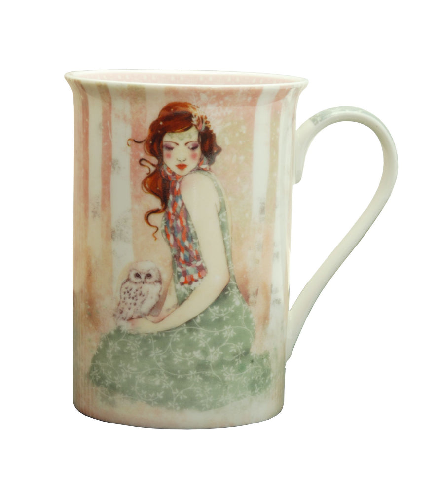 Cana Mademoiselle Snow inalta din portelan