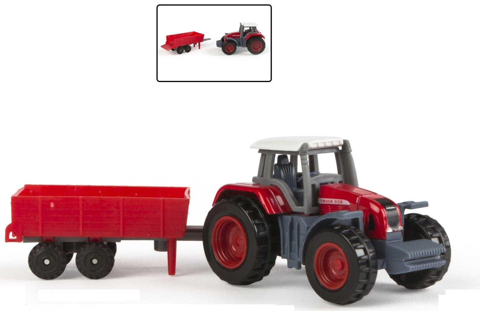 Tractor din plastic pentru copii, model agricol realist