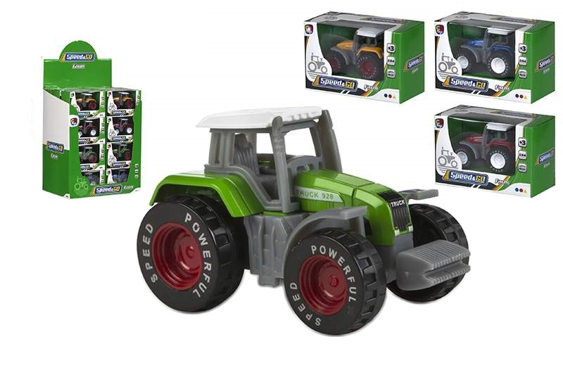 Jucărie mini tractor metalic pentru copii