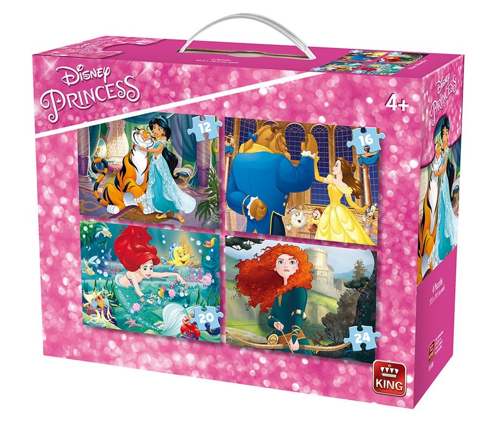 Puzzle 4in1 Princess Disney
