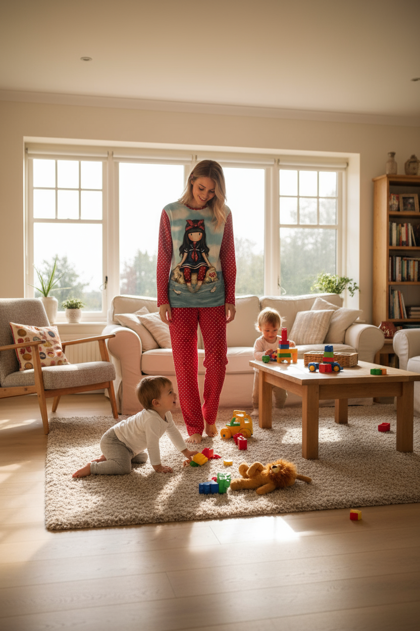 Pijama dama Gorjuss Little Fishes lunga