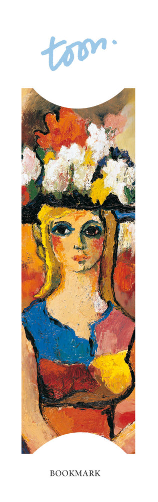 Semn de carte Marie with flower hat-Toon Hermans