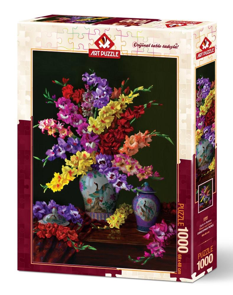 Puzzle 1000 piese - FLOWER AND COLORS - Nitzi.ro