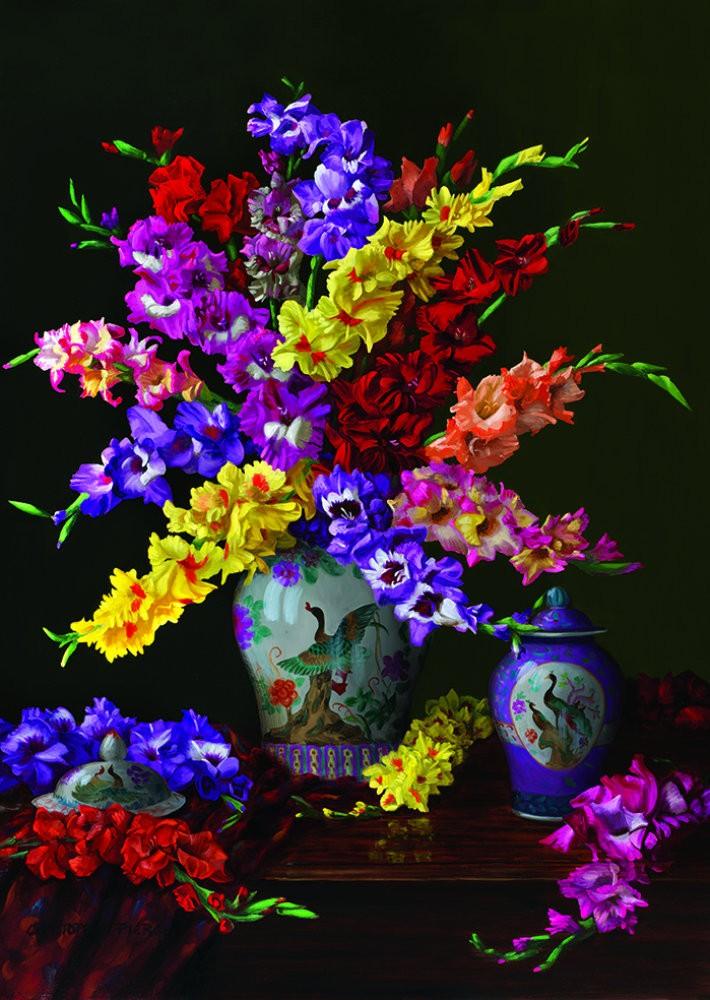 Puzzle 1000 piese - FLOWER AND COLORS - Nitzi.ro