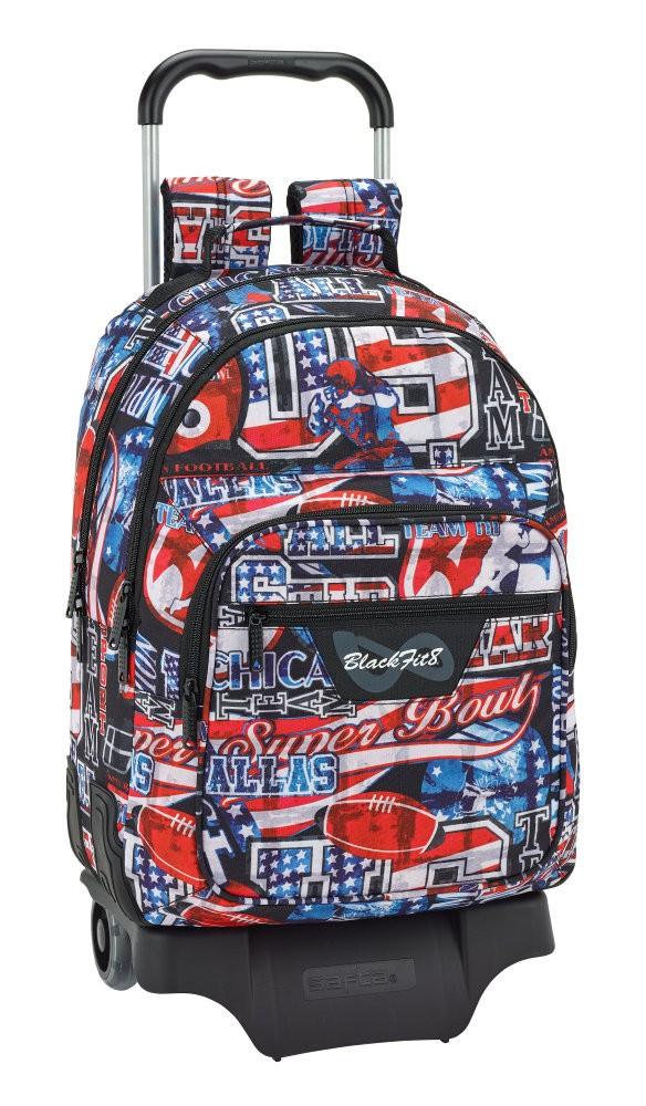 Troler scoala BlackFit8 Superbowl - Nitzi.ro