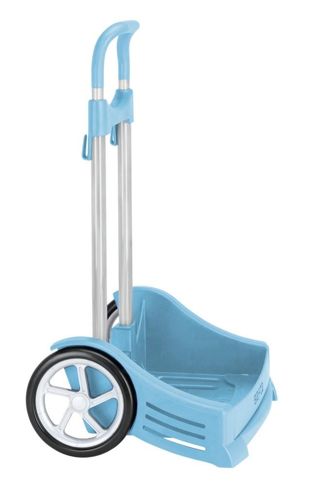Troler copii mare bleu pliabil pentru scoala Evolution - Nitzi.ro