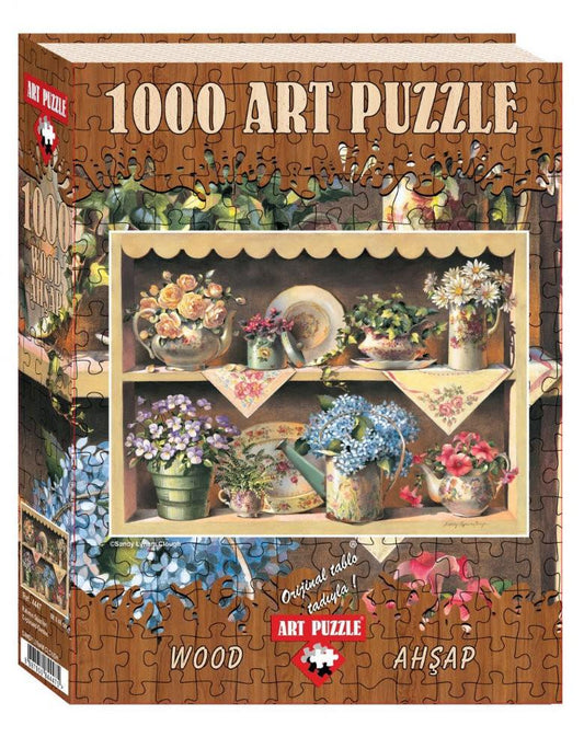 Puzzle 1000 piese - din lemn CUPBOARD GARDEN - Nitzi.ro