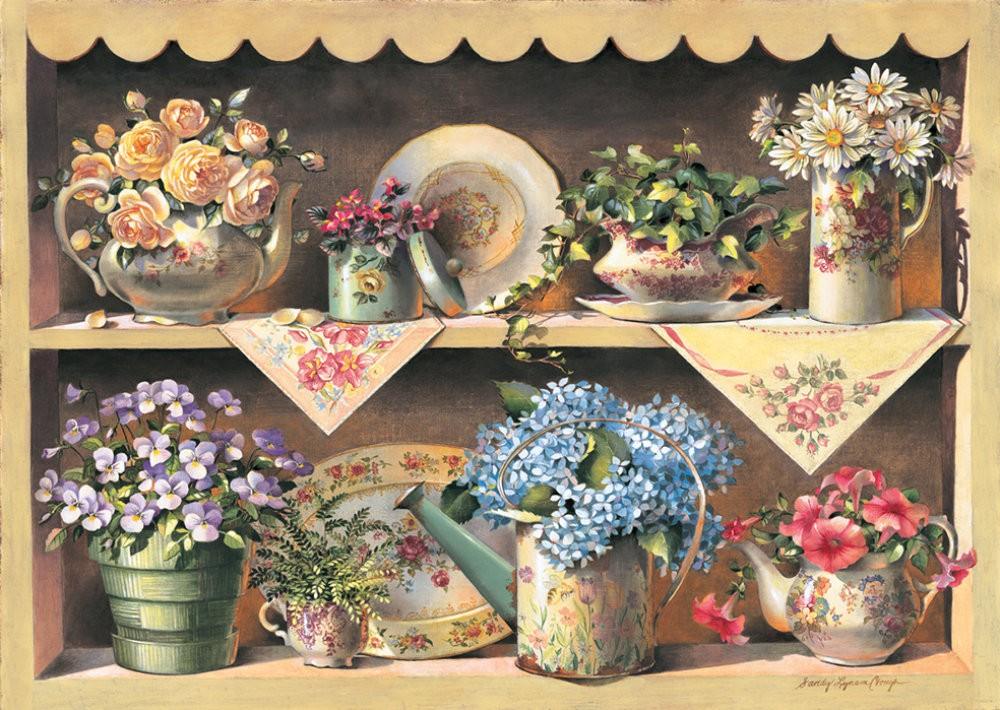 Puzzle 1000 piese - din lemn CUPBOARD GARDEN - Nitzi.ro