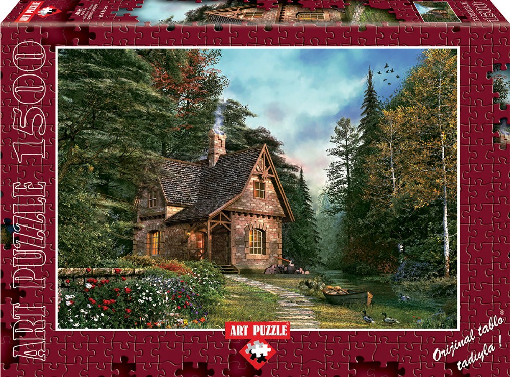 Puzzle 1500 piese - WOODLAND COTTAGE