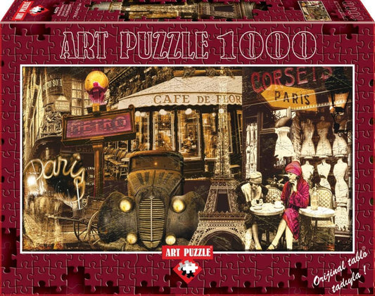 Puzzle 1000 piese - STREETS OF PARIS - Nitzi.ro