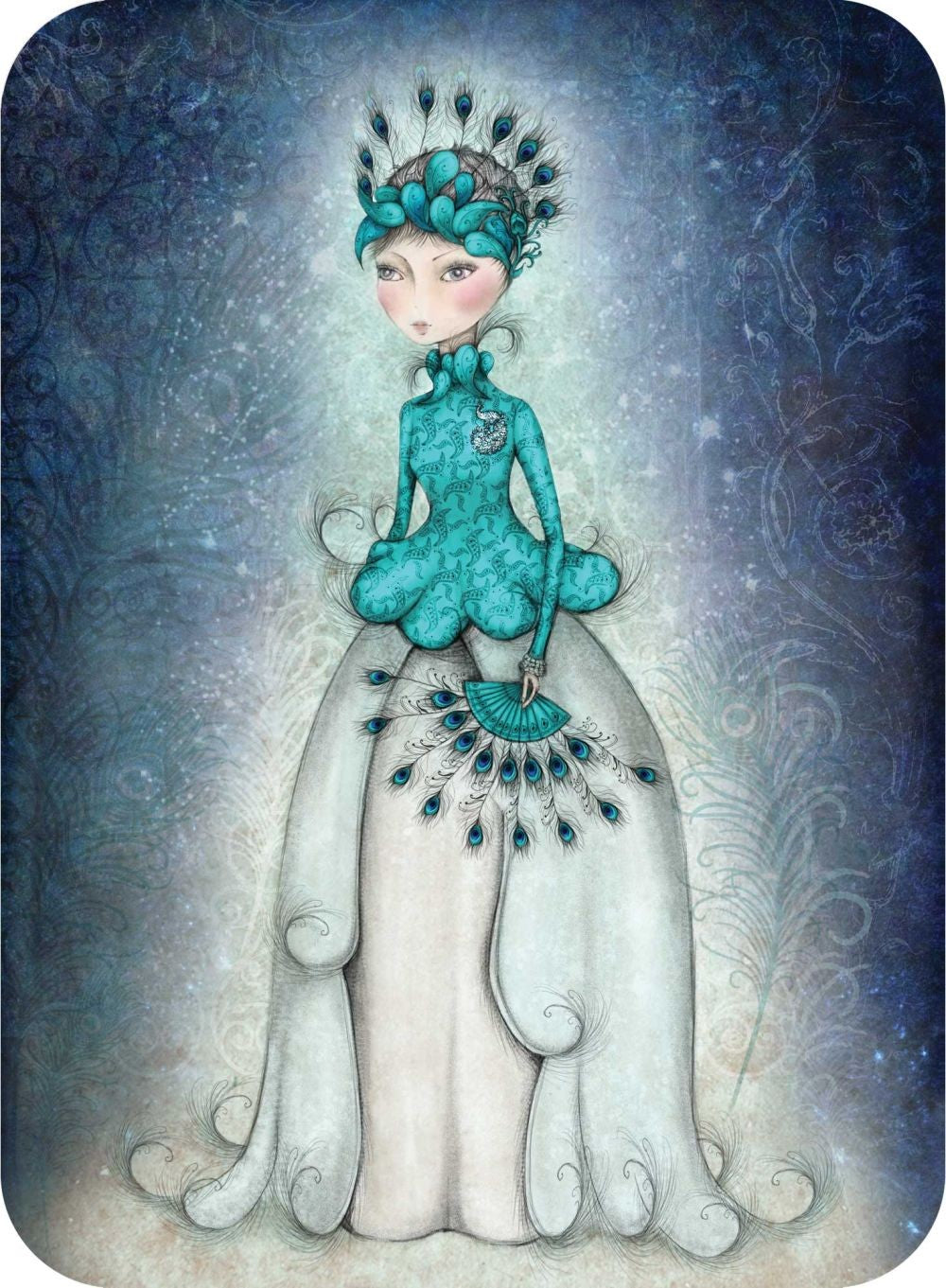 Felicitare Eclectic - Miss Peacock
