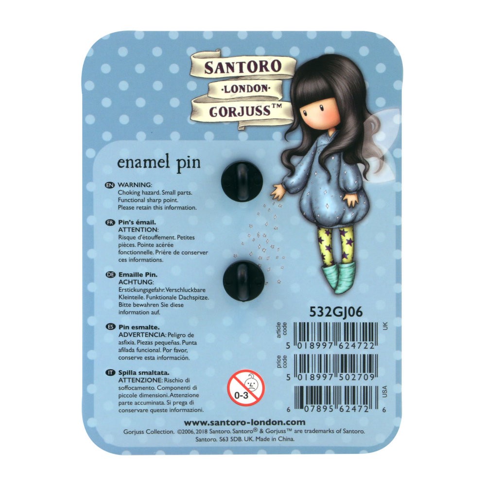 Insigna cu pin Gorjuss Bubble Fairy