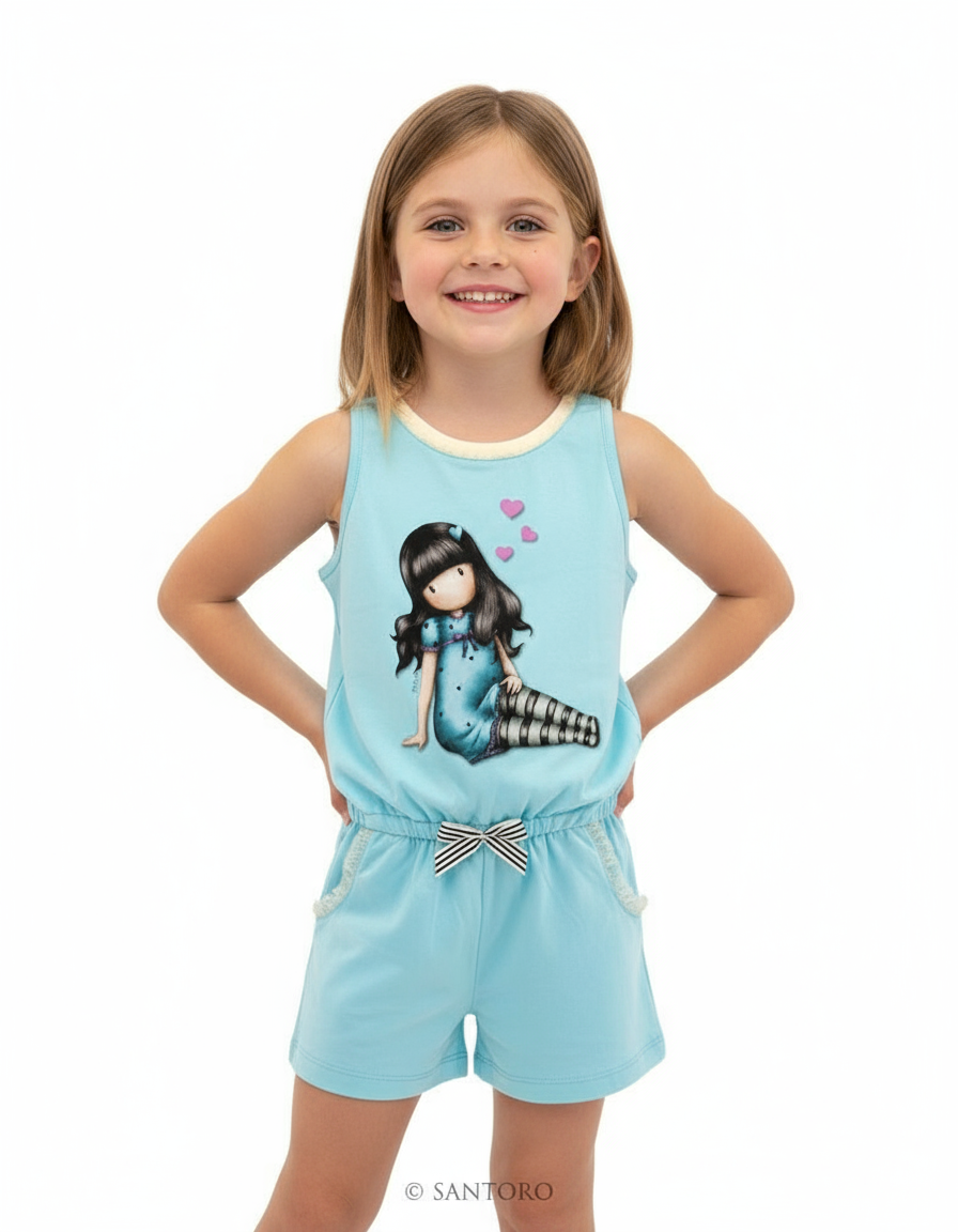 salopetă Gorjuss de vară pentru fetite de 8 ani, usoara si practică 