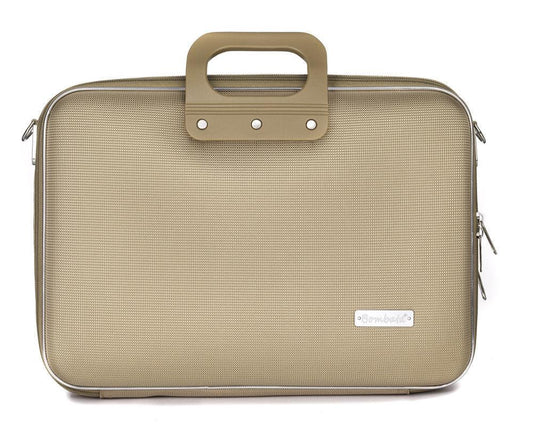 Geanta lux business laptop 15.6 in Bombata Nylon Grej - Nitzi.ro