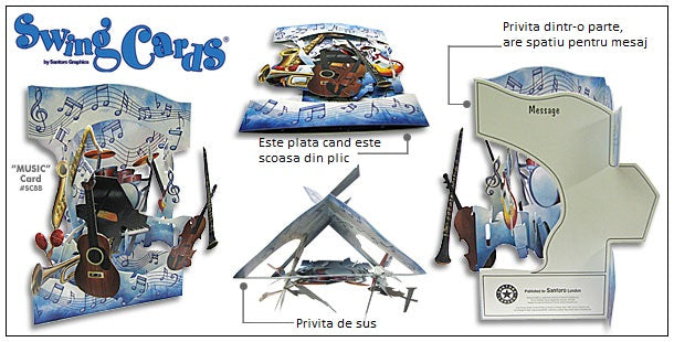 Felicitare 3D Swing Cards - Papusa din carpa