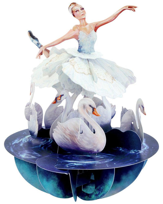 Felicitare 3D Pirouettes Santoro-Balet Lacul Lebedelor - Nitzi.ro