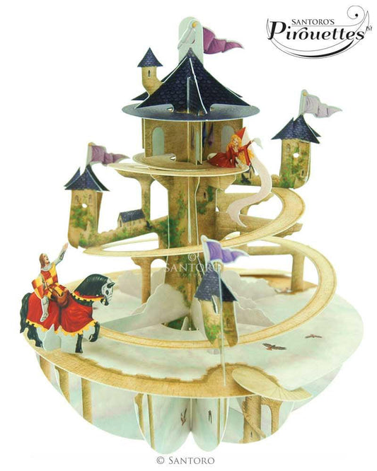 Felicitare 3D Pirouettes Santoro-Turnul printesei - Nitzi.ro