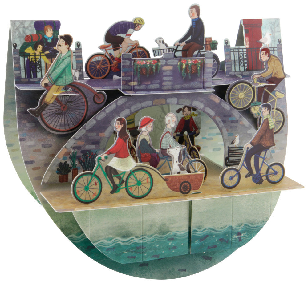 Felicitare 3D PopnRock Biciclete