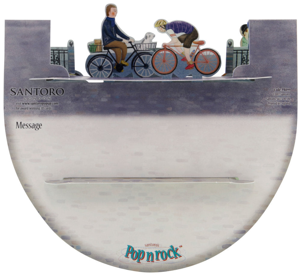 Felicitare 3D PopnRock Biciclete