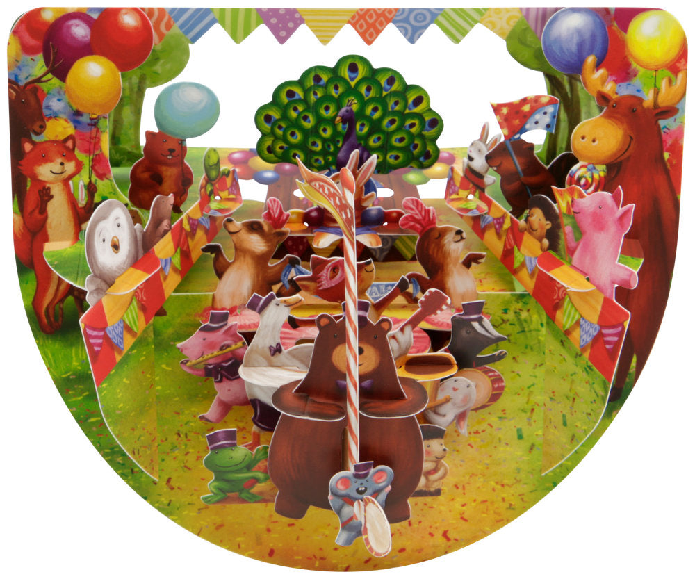 Felicitare 3D PopnRock Parada animalelor