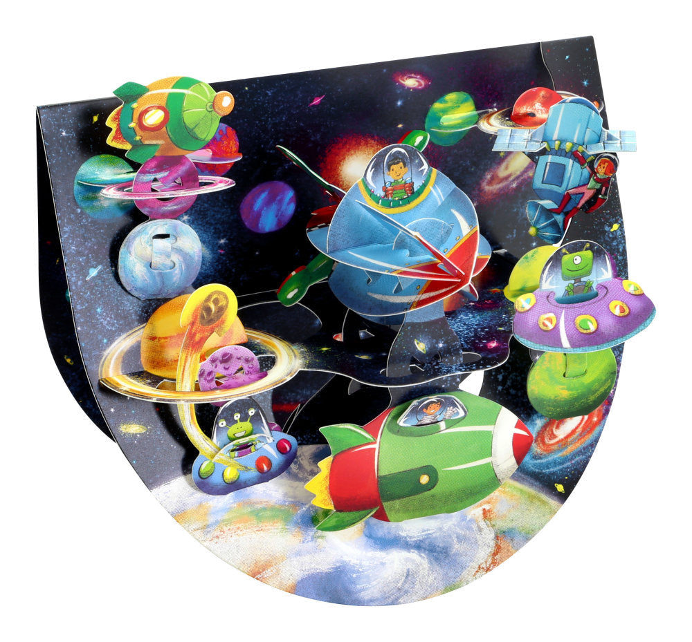 Felicitare 3D PopnRock Spatiu