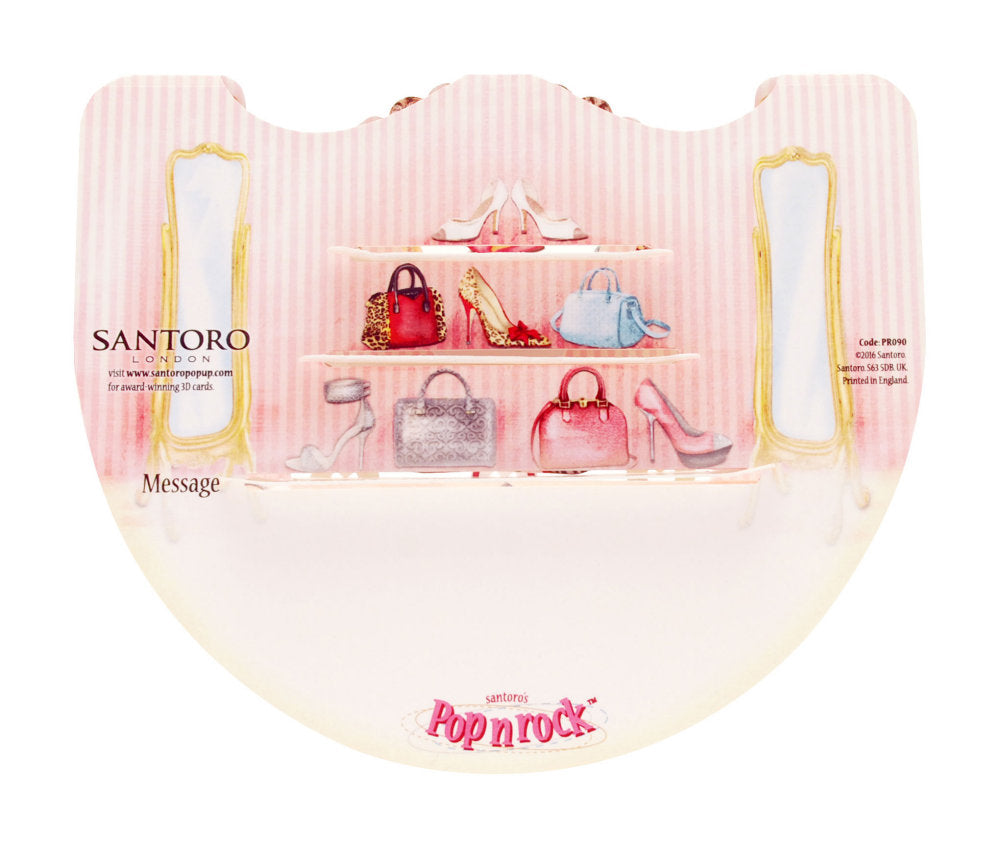 Felicitare 3D PopnRock Colectie de pantofi